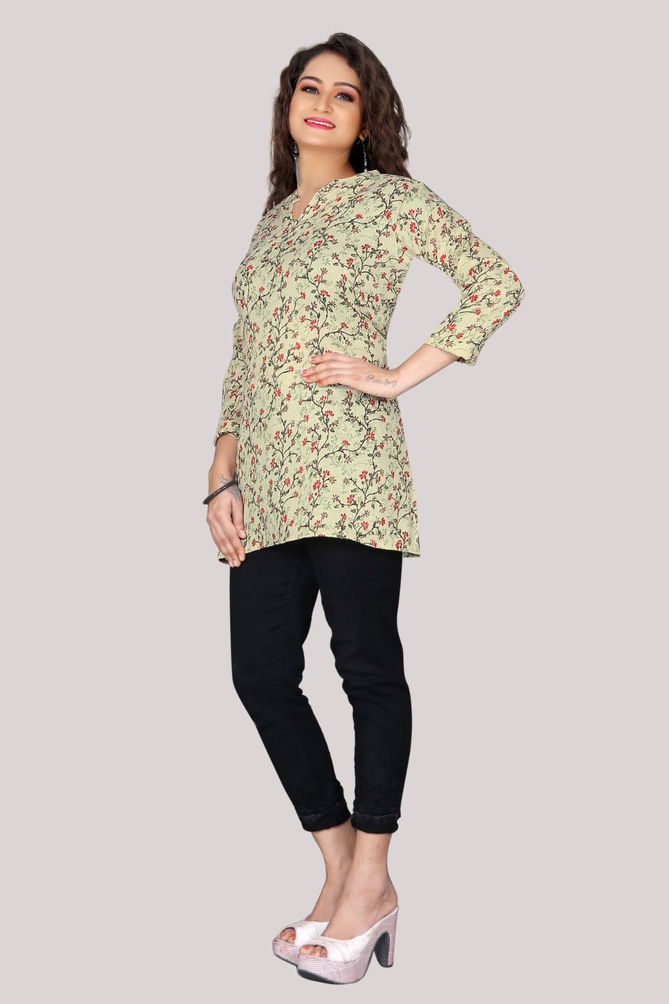 DGs Attire Flower Print Wholesale Western Wear Ladies Top